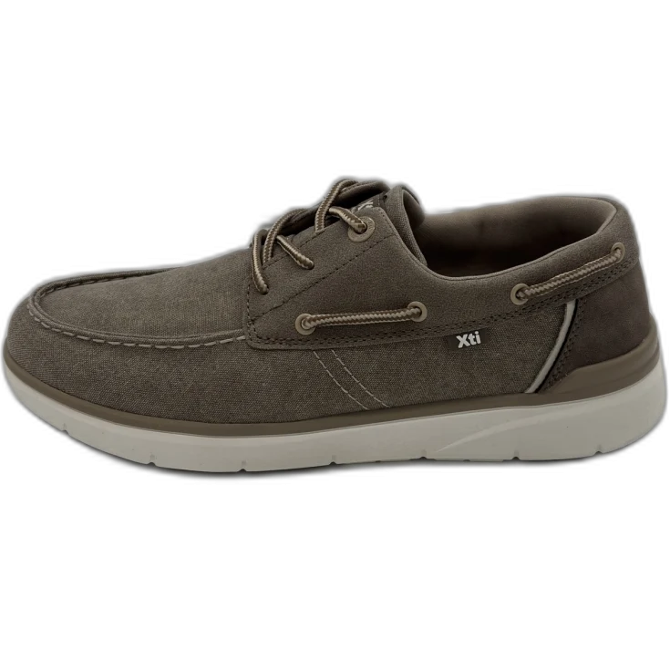 HOMBRE CASUAL ZAPATO CRO TEXTIL TAUPE