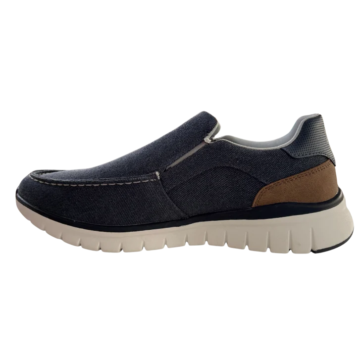 HOMBRE CASUAL ZAPATO CRO TEXTIL NAVY