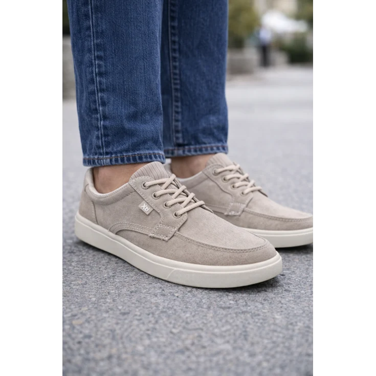 HOMBRE CASUAL ZAPATO CRO TEXTIL BEIGE