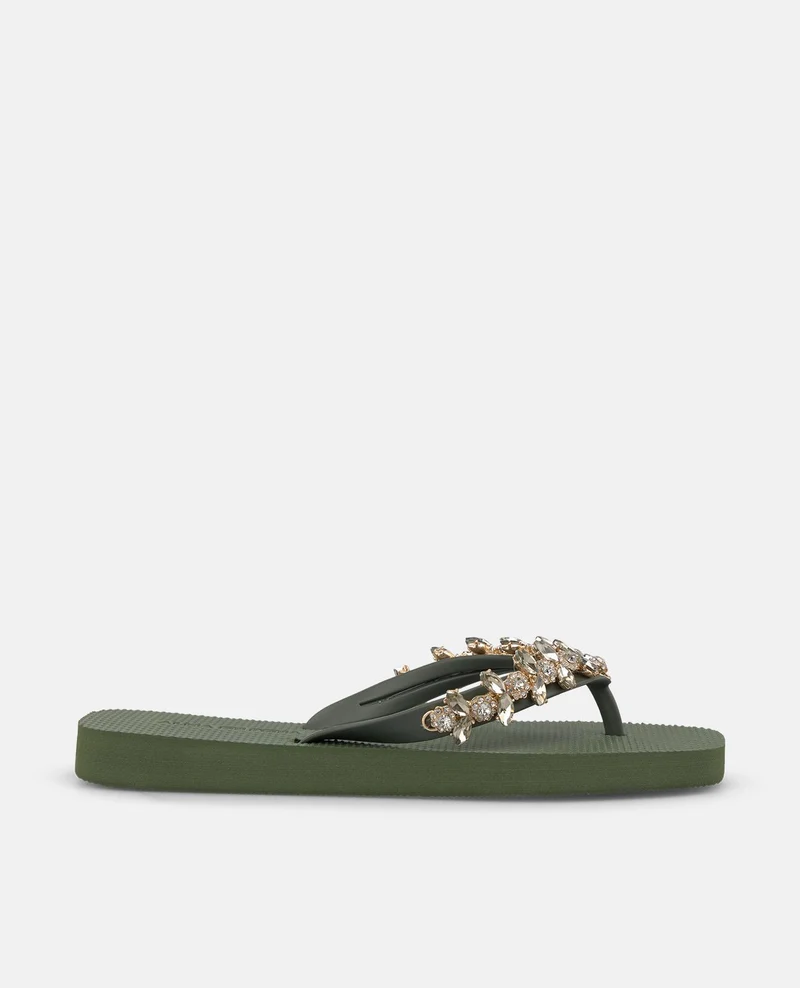SANDALIA BAÑO CORTE T KHAKI
