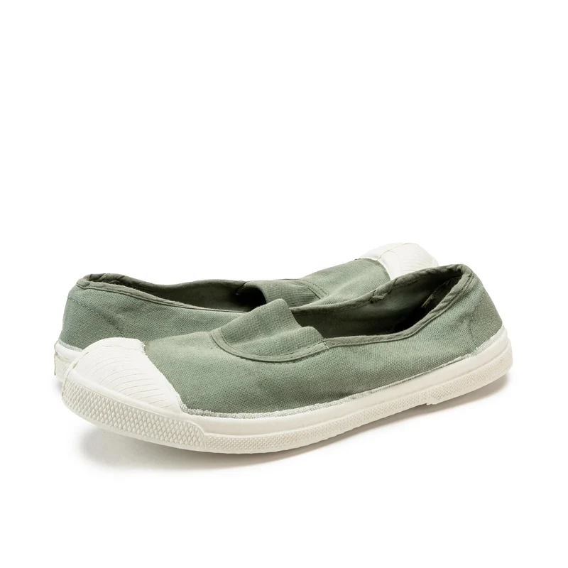 Zapatilla verde 15002 Bensimon