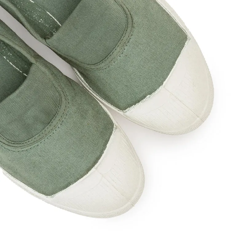 Zapatilla verde 15002 Bensimon