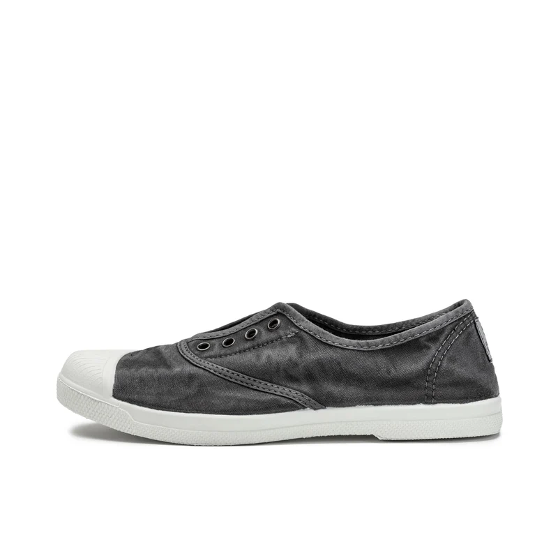 Zapatilla negro lavado LONA102 Natural World