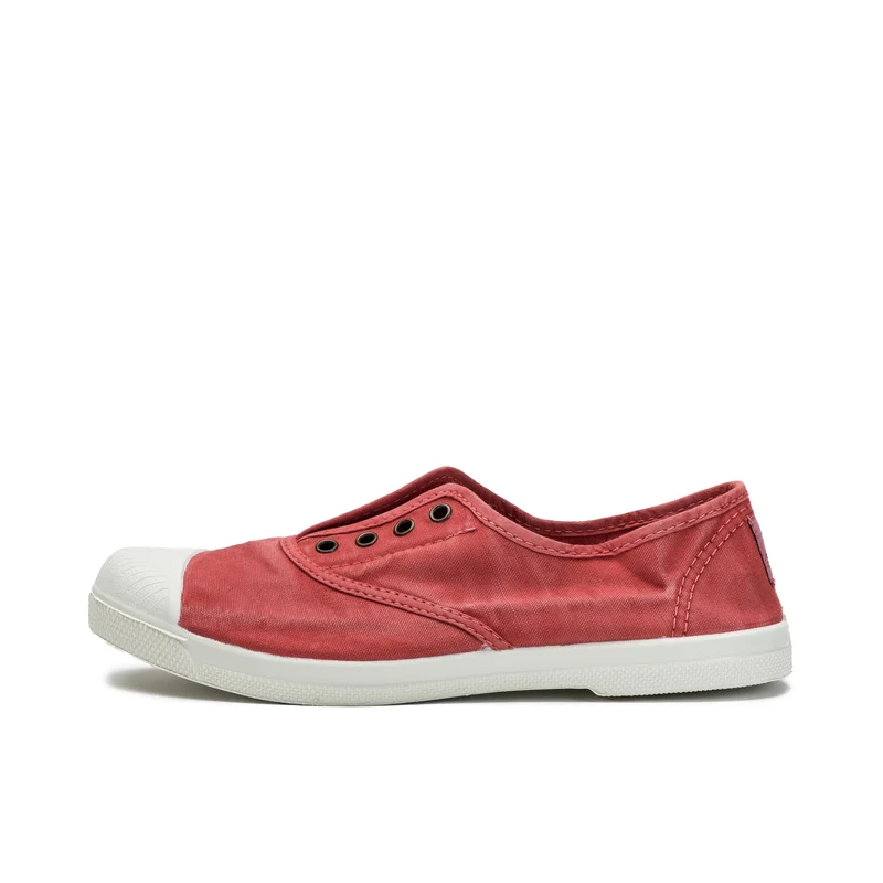 Zapatilla rojo lavado LONA102 Natural World
