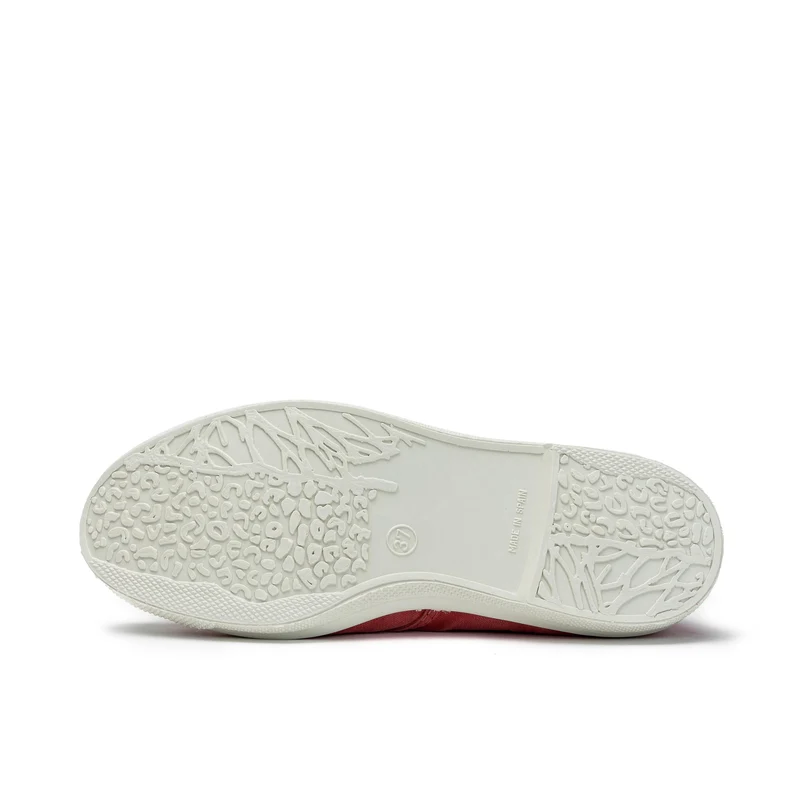 Zapatilla rojo lavado LONA102 Natural World