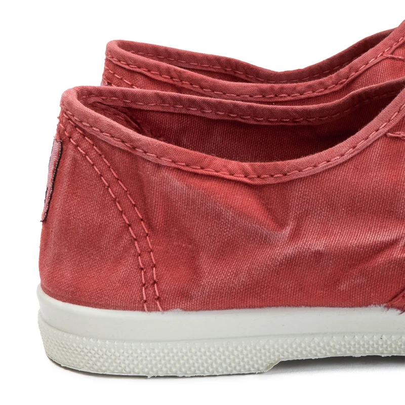 Zapatilla rojo lavado LONA102 Natural World