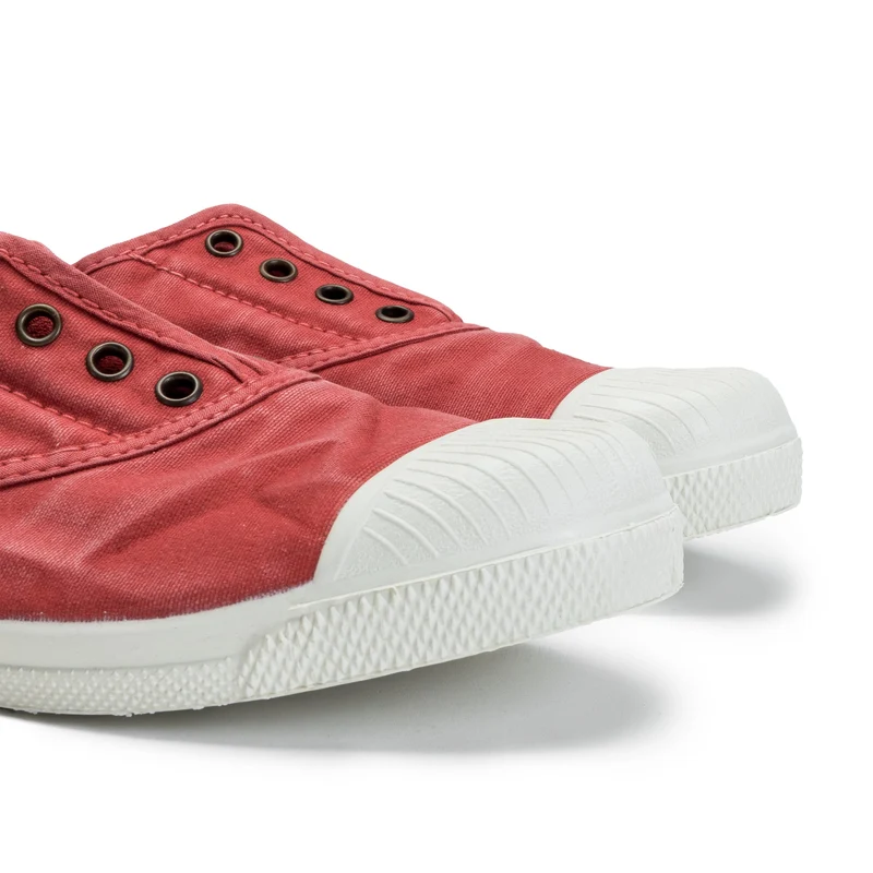 Zapatilla rojo lavado LONA102 Natural World