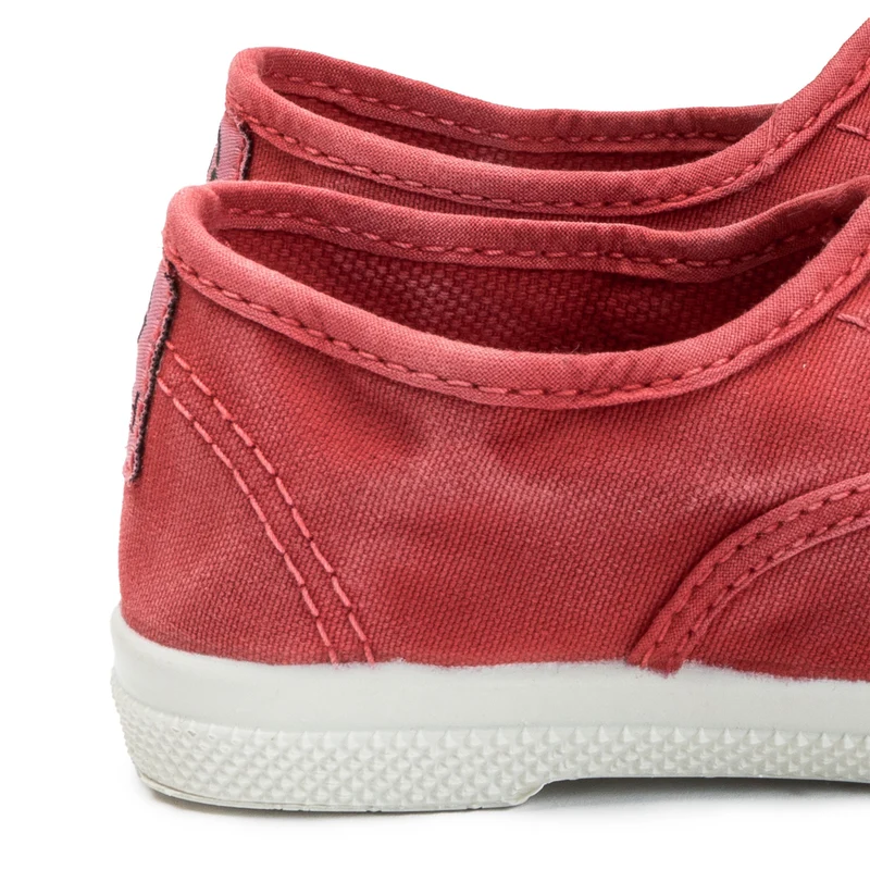 Zapatilla rojo lavado LONA470 Natural World
