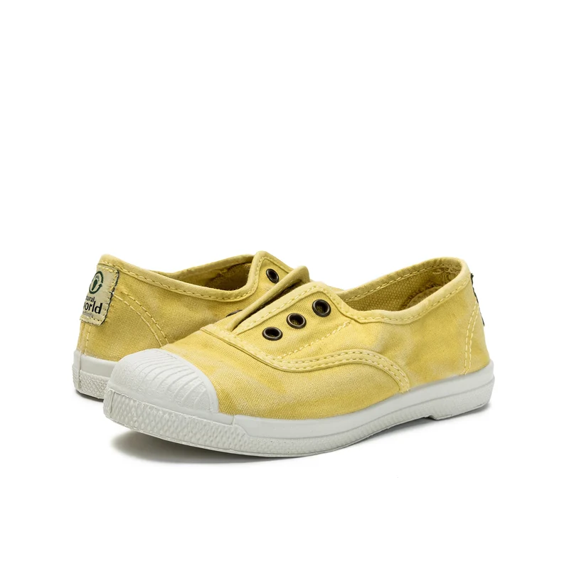 Zapatilla amarilla LONA470 Natural World
