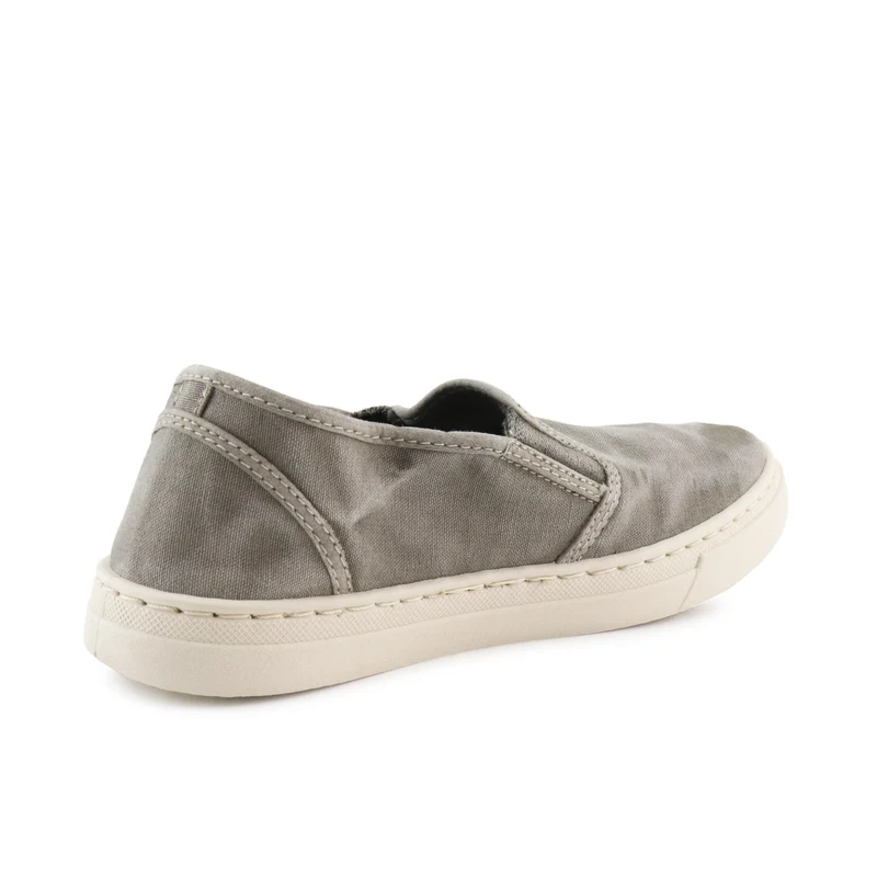 Zapatilla gris claro lavado LONA6472 Natural World