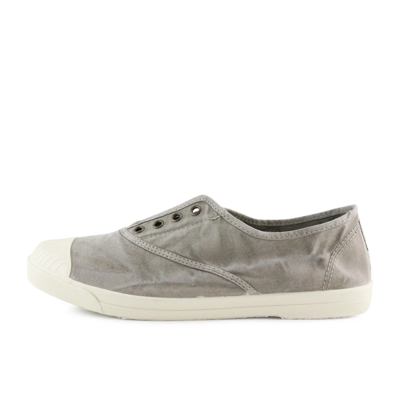 Zapatilla gris claro lavado LONA3102 Natural World