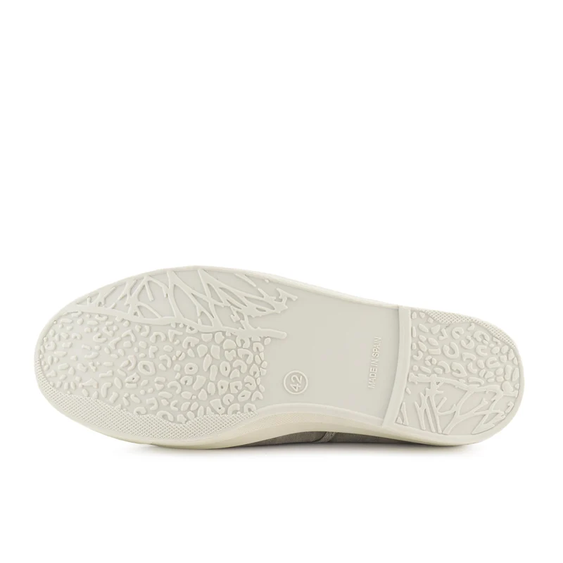 Zapatilla gris claro lavado LONA3102 Natural World