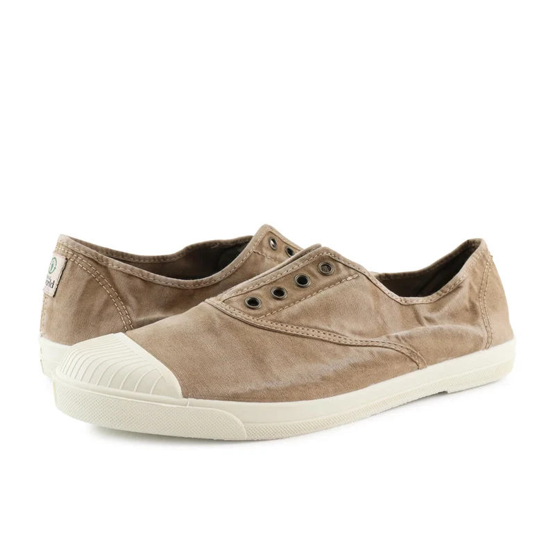 Zapatilla beige lavado LONA3102 Natural World