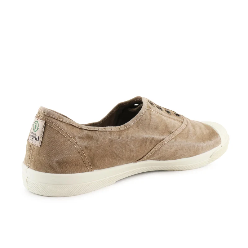 Zapatilla beige lavado LONA3102 Natural World
