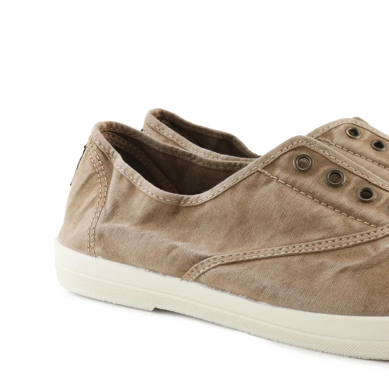 Zapatilla beige lavado LONA3102 Natural World