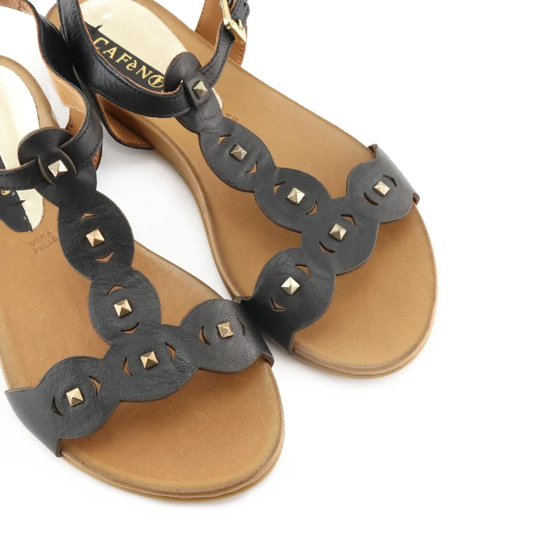 Sandalia negro GA103 Café Noir