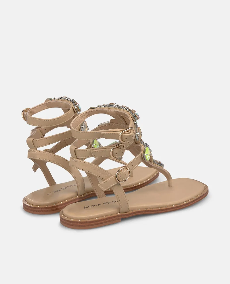 SANDALIA ESTILO GRIEGO JOYA