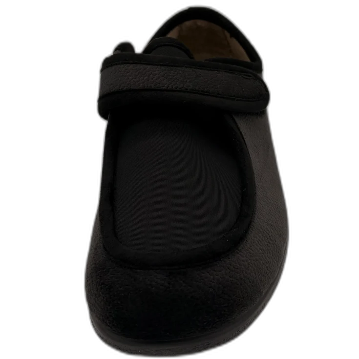 MUJER ZAPATILLAS DE ESTAR POR CASA ANACONDA (COPETE LICRA) NEGRO