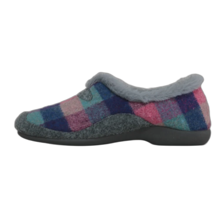 MUJER ZAPATILLAS DE ESTAR POR CASA POZZUOLI (CDO.CHAPA-BANDA) MARINO-GR