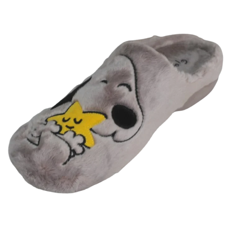 MUJER ZAPATILLAS DE ESTAR POR CASA MONTLIS (B. PERRO / FRASE-I23) ROSA