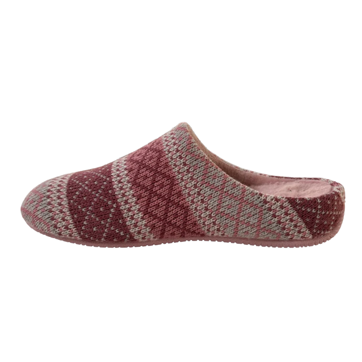 MUJER ZAPATILLAS DE ESTAR POR CASA LANA DELIRIO (ZUECO INVERTIDO) MALVA