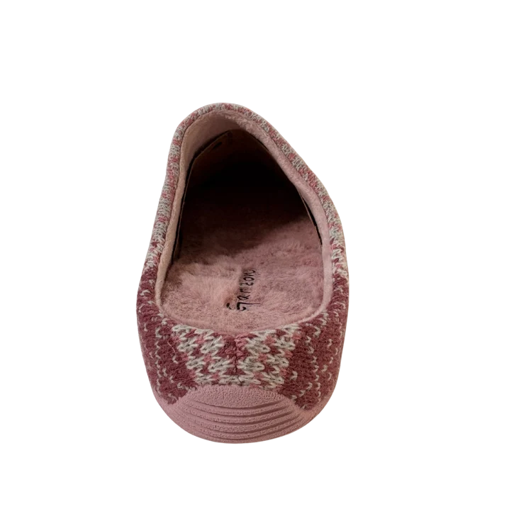 MUJER ZAPATILLAS DE ESTAR POR CASA LANA DELIRIO (ZUECO INVERTIDO) MALVA