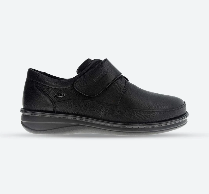 Zapatos Grunwald P-3708 con velcro para hombre, de corte ancho