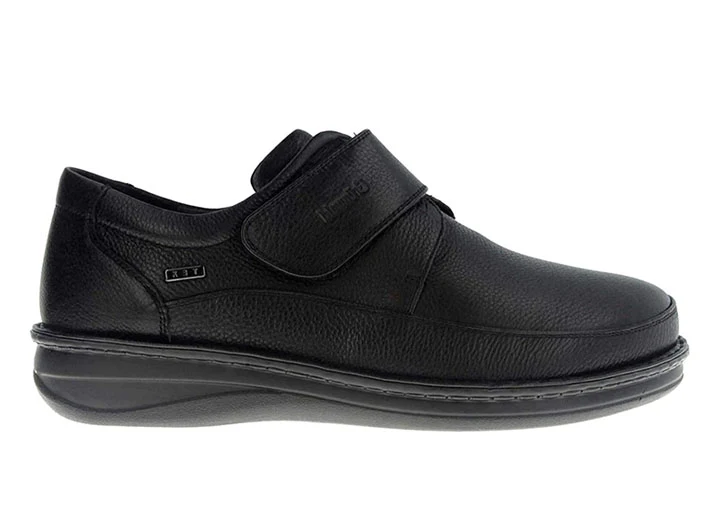 Zapatos Grunwald P-3708 con velcro para hombre, de corte ancho
