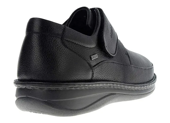 Zapatos Grunwald P-3708 con velcro para hombre, de corte ancho