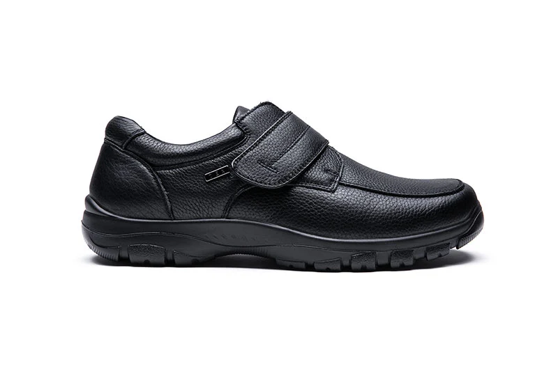 Zapatos Grunwald A7823 con velcro para hombre, de corte ancho