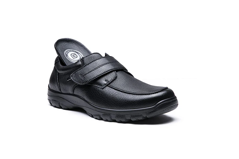 Zapatos Grunwald A7823 con velcro para hombre, de corte ancho