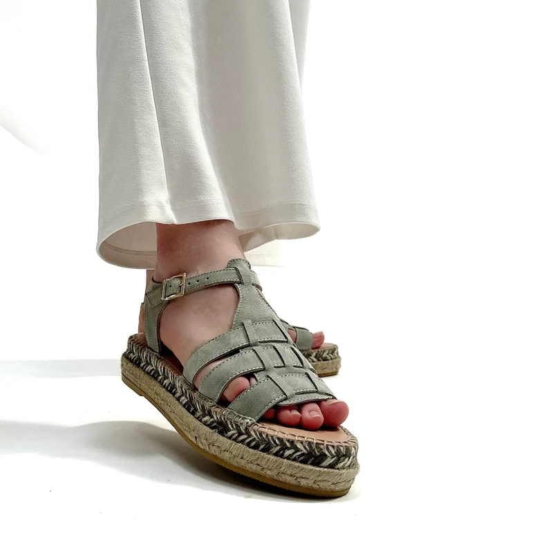 Sandalias de Esparto Gaimo Livia Menta