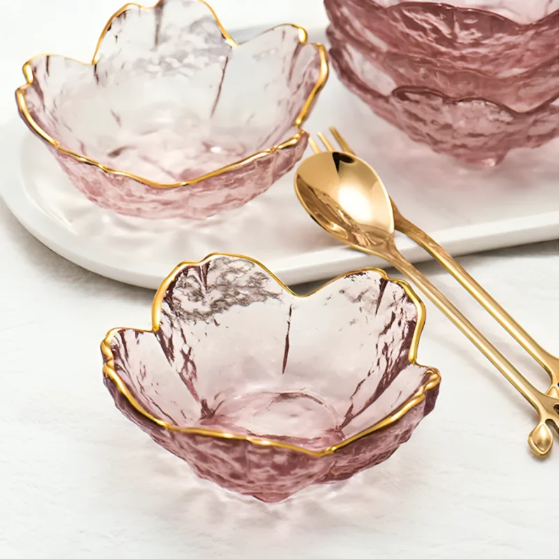 Miomu Mini Taza de Vidrio, Diseño Flor de Cerezo