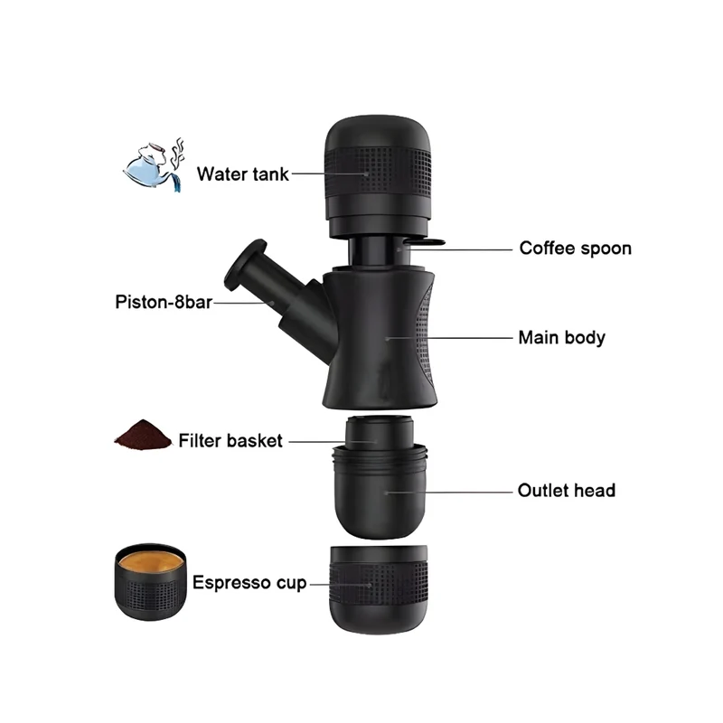 Miomu Máquina Manual de Café Espresso Portátil