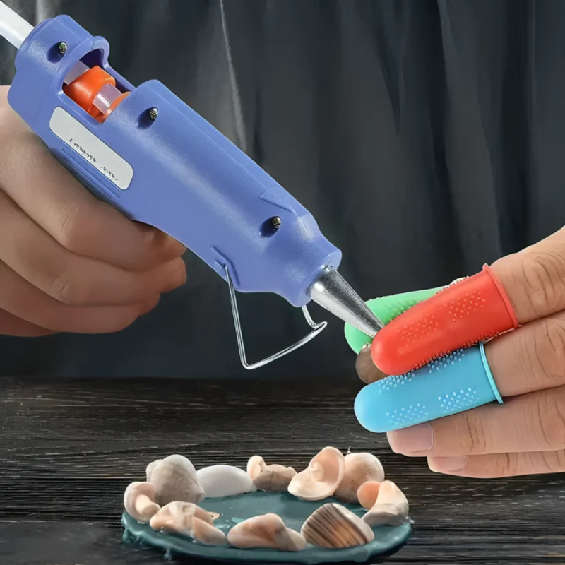 Miomu Protectores de Silicona para Dedos de la Mano para Pistola de Pegamento