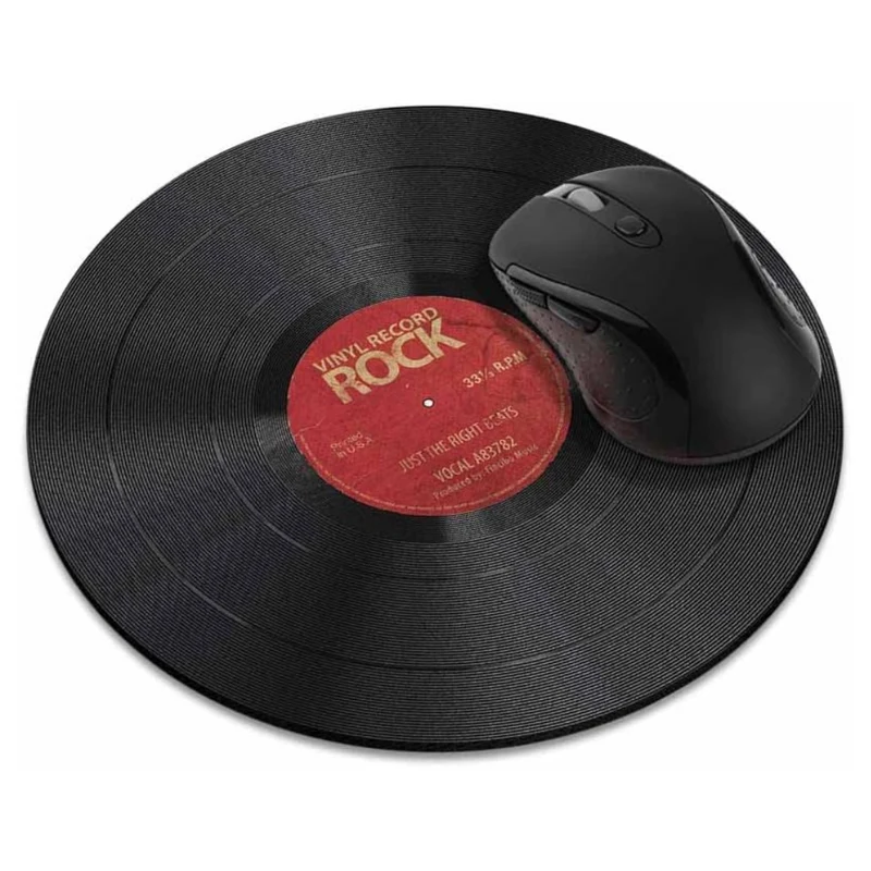 Miomu Mousepad con Diseño de Disco de Vinilo
