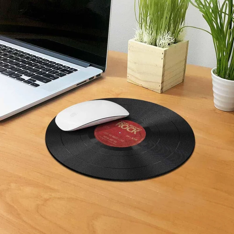 Miomu Mousepad con Diseño de Disco de Vinilo