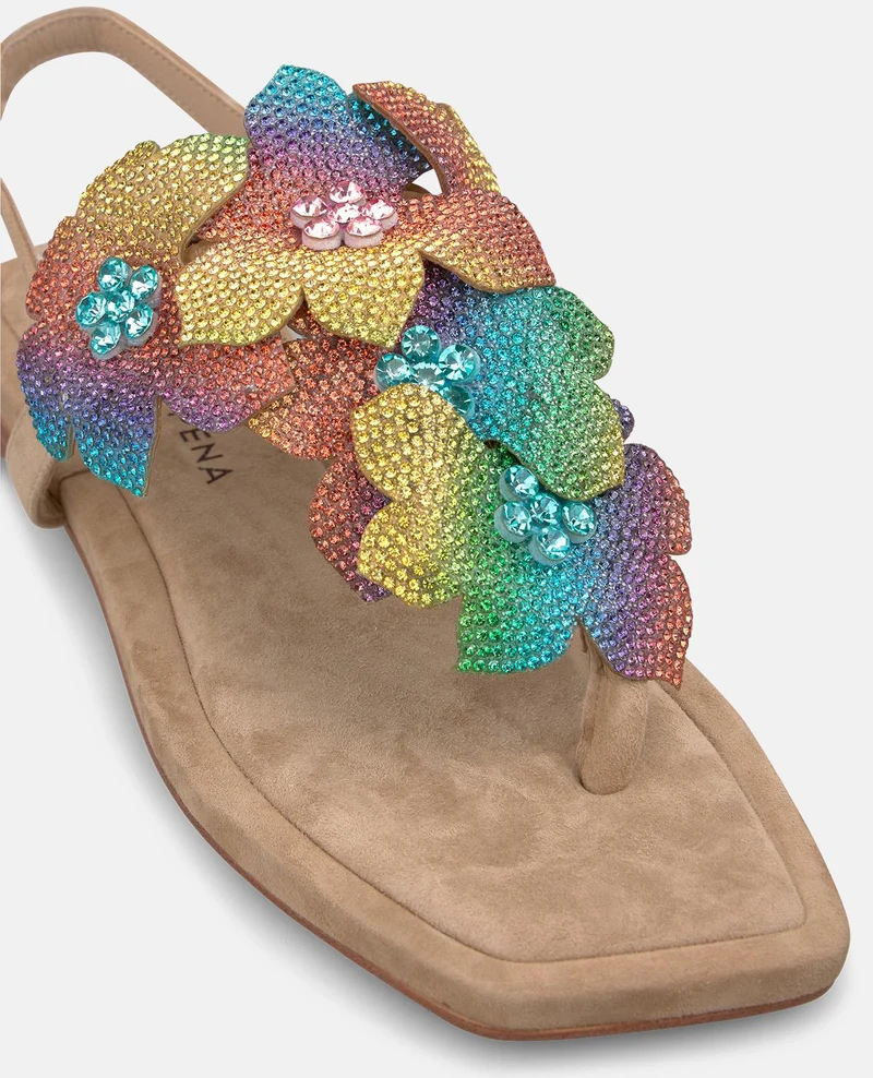 SANDALIA PLANA TIRA FLORES