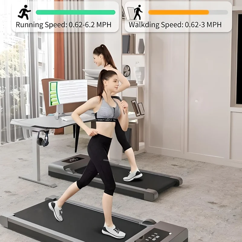 Miomu Caminadora Eléctrica Compacta con Soporte para Celular, Caja Abierta