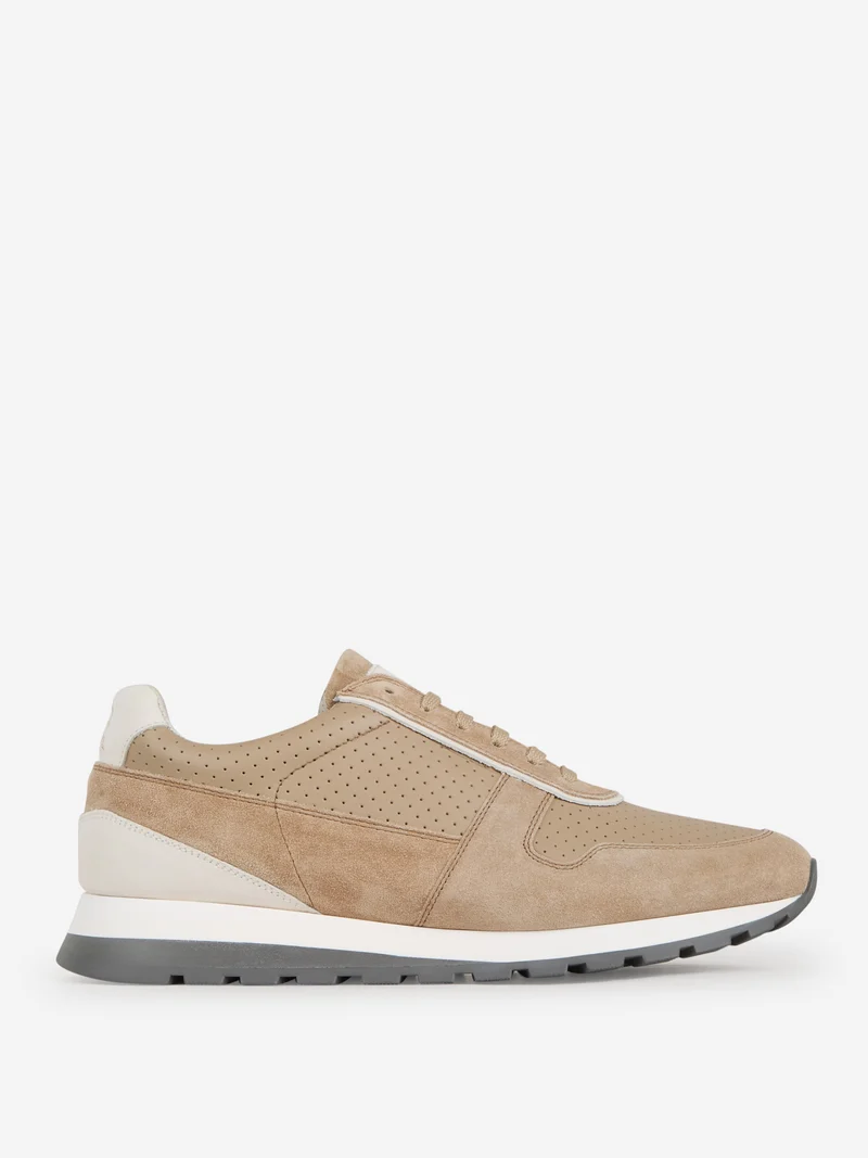 Sneakers Perforadas Piel