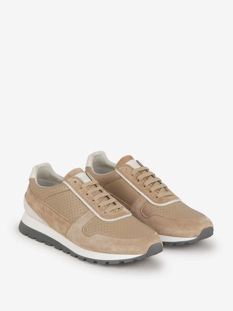 Sneakers Perforadas Piel