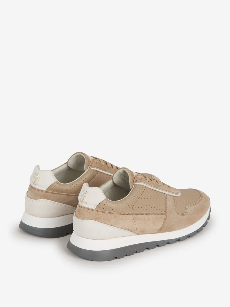 Sneakers Perforadas Piel