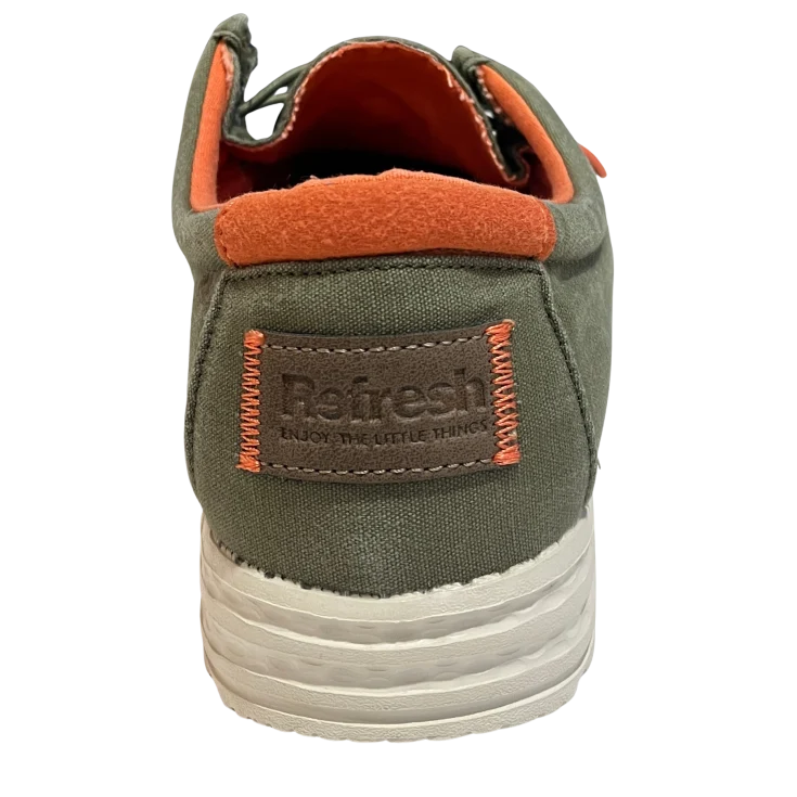 HOMBRE CASUAL ZAPATO CRO LONA KAKI XTI