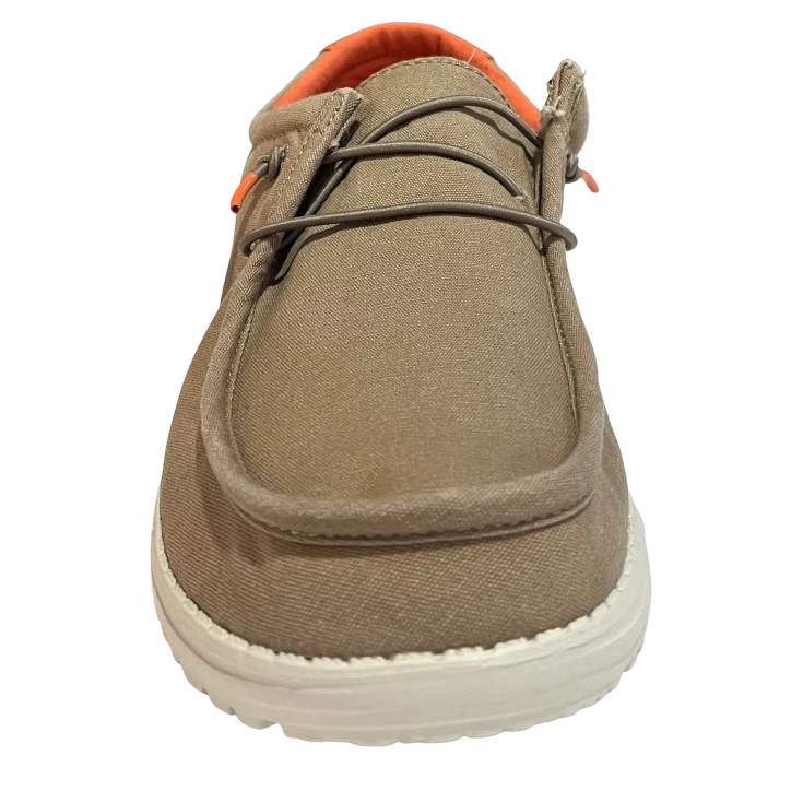 HOMBRE CASUAL ZAPATO CRO LONA TAUPE XTI