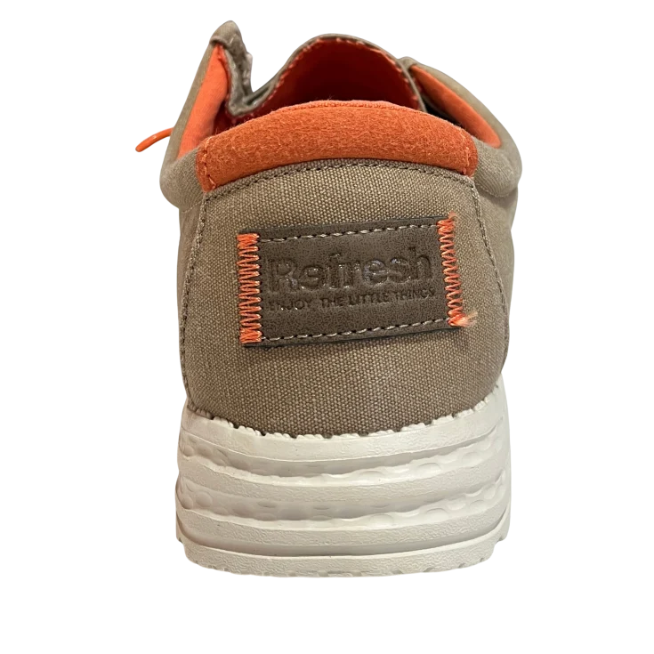 HOMBRE CASUAL ZAPATO CRO LONA TAUPE XTI