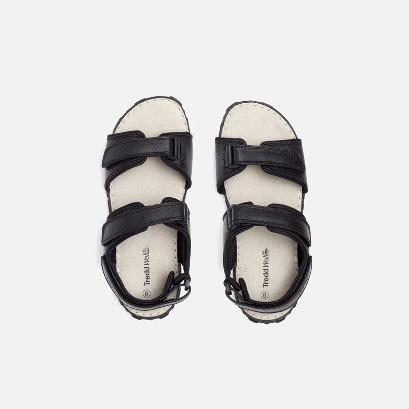 Sandalias de cuero James de ajuste ancho para hombre de Tredd Well