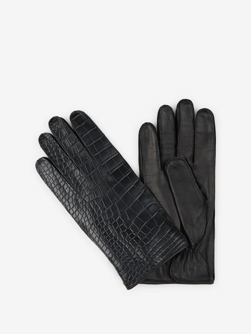 Crocodile gloves