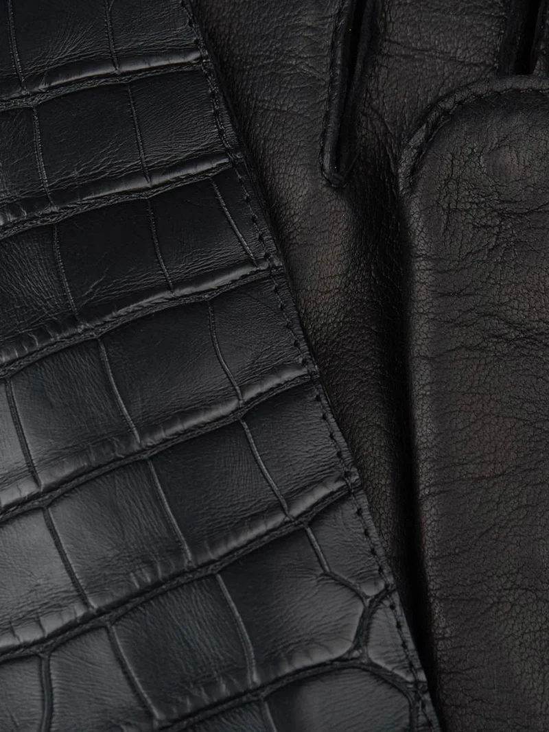 Crocodile gloves
