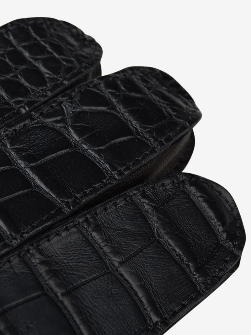 Crocodile gloves