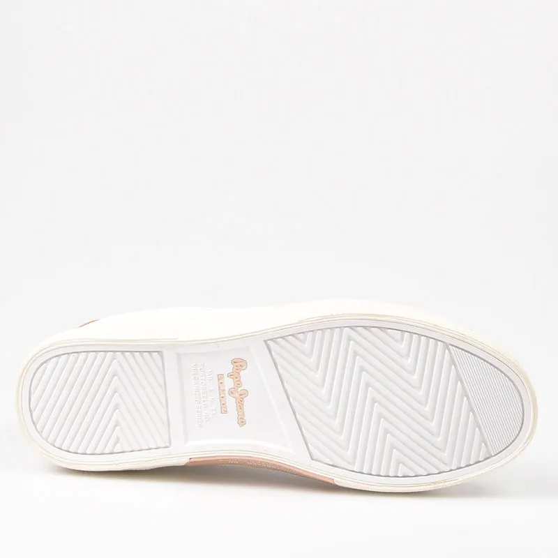 Zapatillas Pepe Jeans Kenton Street 800 Blanco Cuero